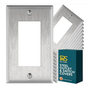 Stainless Steel Single Rocker Switchplate