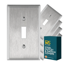 Stainless Steel Single Toggle Switchplate