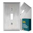 Stainless Steel Single Toggle Switchplate