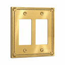 Pearl 2G Rocker wall plate in Brushed Gold