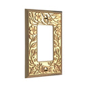 Botanical Garden 1G Rocker Wall Plate in Brushed Gold