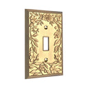 Botanical Garden 1G Toggle Wall Plate in Brushed Gold