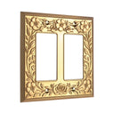 Botanical Garden 2G Rocker Wall Plate in Brushed Gold