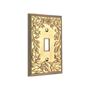 Botanical Garden 1G Toggle Wall Plate in Brushed Gold
