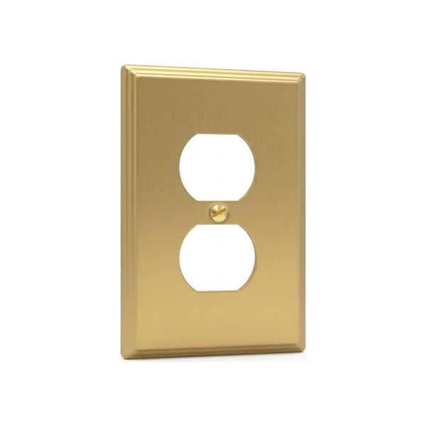 Deco 1G Duplex | Brushed Brass