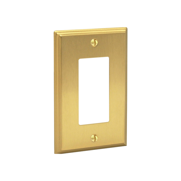 Deco 1G Rocker | Brushed Brass