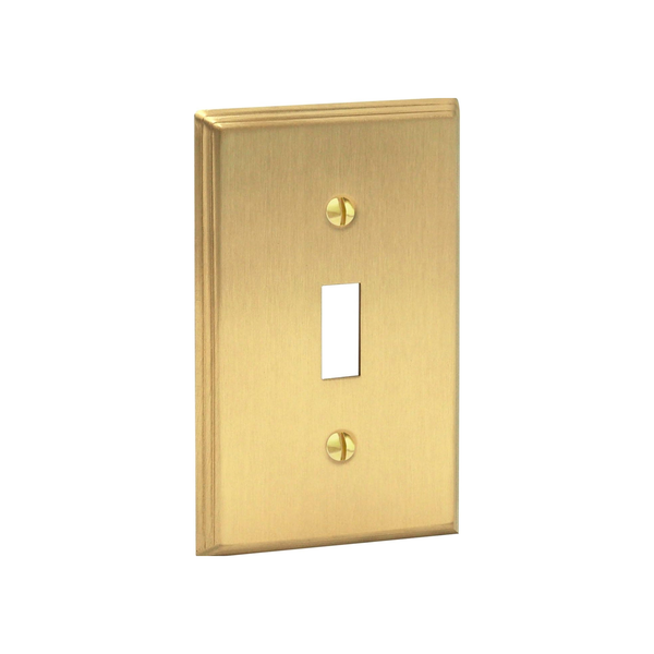 Deco 1G Toggle | Brushed Brass