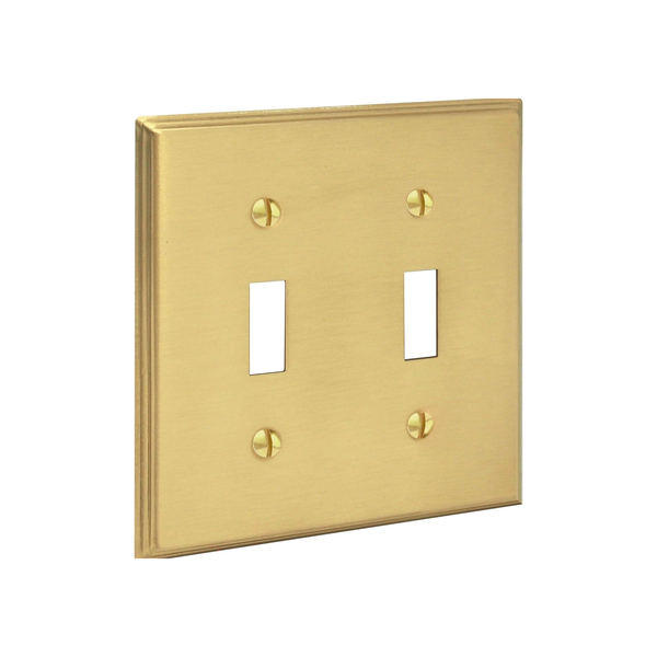 Deco 2G Toggle | Brushed Brass