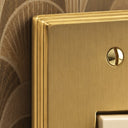 Deco Brushed Brass - close-up detail