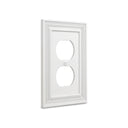 Estate 1G Duplex wall plate in White
