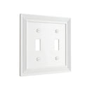 Estate 2G Toggle wall plate in White