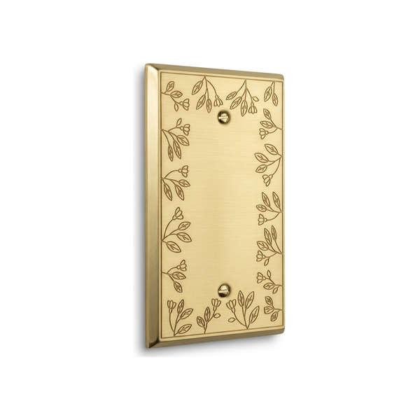 Floral 1G Blank | Brushed Gold