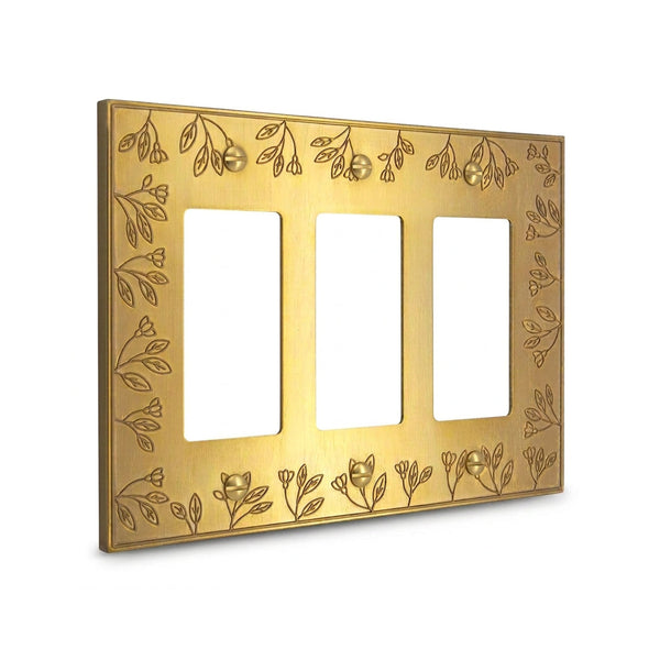 Floral 3G Rocker | Brushed Gold