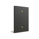 Forge 1-gang cover wall plate in Black