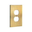 Forge 1G Duplex Wall Plate in Brushed Gold