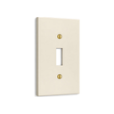 Forge 1G Toggle switch plate in Warm Ivory
