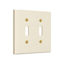Forge 2G Toggle switch plate in Warm Ivory