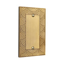 Gatsby 1G Blank Wall Plate in Brushed Gold