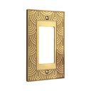 Gatsby 1G Rocker Wall Plate in Brushed Gold