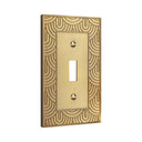Gatsby 1G Toggle Wall Plate in Brushed Gold