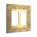 Gatsby 2G Rocker Wall Plate in Brushed Gold