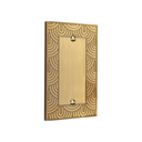 Gatsby 1G Blank Wall Plate in Brushed Gold