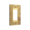 Gatsby 1G Rocker Wall Plate in Brushed Gold