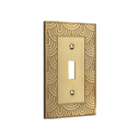 Gatsby 1G Toggle Wall Plate in Brushed Gold
