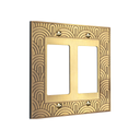 Gatsby 2G Rocker Wall Plate in Brushed Gold