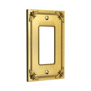 Honey Bee 1G Rocker Wall Plate in Brushed Gold