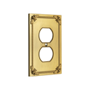 Honey Bee 1G Duplex Wall Plate in Brushed Gold