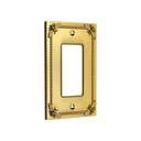 Honey Bee 1G Rocker Wall Plate in Brushed Gold