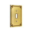 Honey Bee 1G Toggle Wall Plate in Brushed Gold