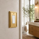 Imperial 1G Rocker Wall Plate | Brushed Gold - lifestyle