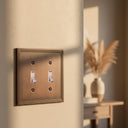 Imperial 2G Toggle Wall Plate | Vintage Copper - lifestyle