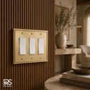 Imperial 3G Rocker Wall Plate | Brushed Gold - lifestyle