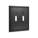 Imperial 2G Toggle wall plate in Black
