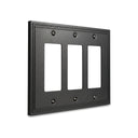 Imperial 3G Rocker wall plate in Black