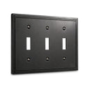 Imperial 3G Toggle wall plate in Black