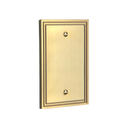 Imperial 1G Blank Wall Plate | Brushed Gold