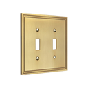 Imperial 2G Toggle Wall Plate | Brushed Gold