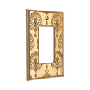 Nouveau 1G Rocker Wall Plate in Brushed Gold