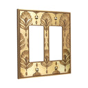 Nouveau 2G Rocker Wall Plate in Brushed Gold
