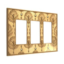Nouveau 3G Rocker Wall Plate in Brushed Gold