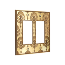 Nouveau 2G Rocker Wall Plate in Brushed Gold