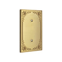 Palazzo 1G Blank wall plate in Brushed Gold
