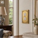palazzo brushed gold 1g duplex outlet cover lifestyle 1