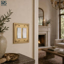 palazzo brushed gold 2g rocker switch plate lifestyle 1