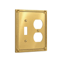 Pearl 2G TD Combo wall plate in Brushed Gold with Rio Salto packaging