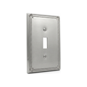 Pearl 1-gang toggle switch plate in Brushed Nickel